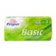 8 Rollen Toilettenpapier, 2-lagiges Tissue Ø 12 cm · 9,8 cm x 11,8 cm weiss Basic 400 Blatt
